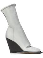 Rick Owens Sock Ankle Wedges - Black