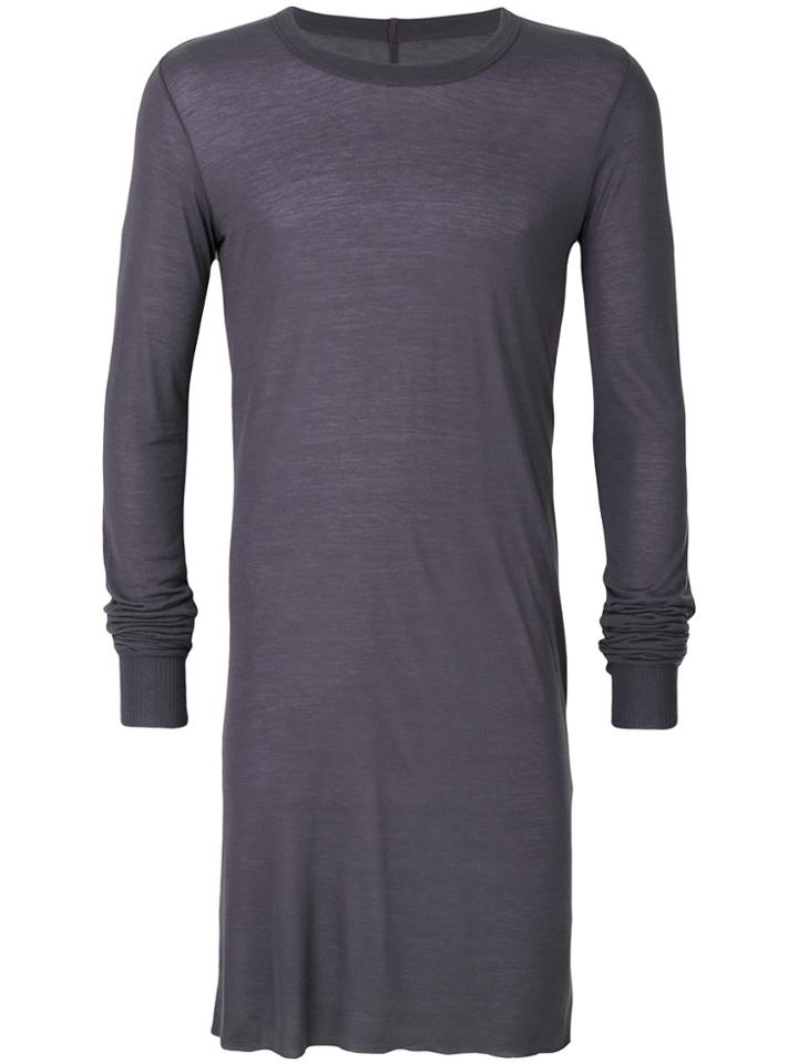 Rick Owens Long Length T-shirt - Pink & Purple