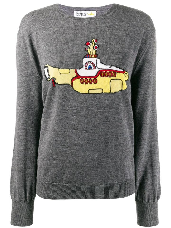 Stella Mccartney All Together Now Yellow Submarine Jumper - Grey
