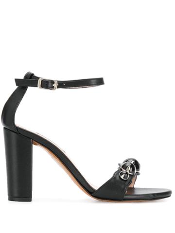 Albano Embellished Sandals - Black