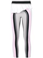No Ka' Oi Frill Trim Colourblock Leggings - Grey