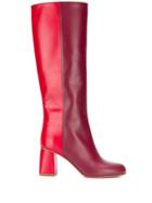 Red Valentino Red(v) Avired Dual-tone Boots