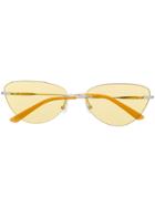 Calvin Klein Cat-eye Frames Sunglasses - Yellow
