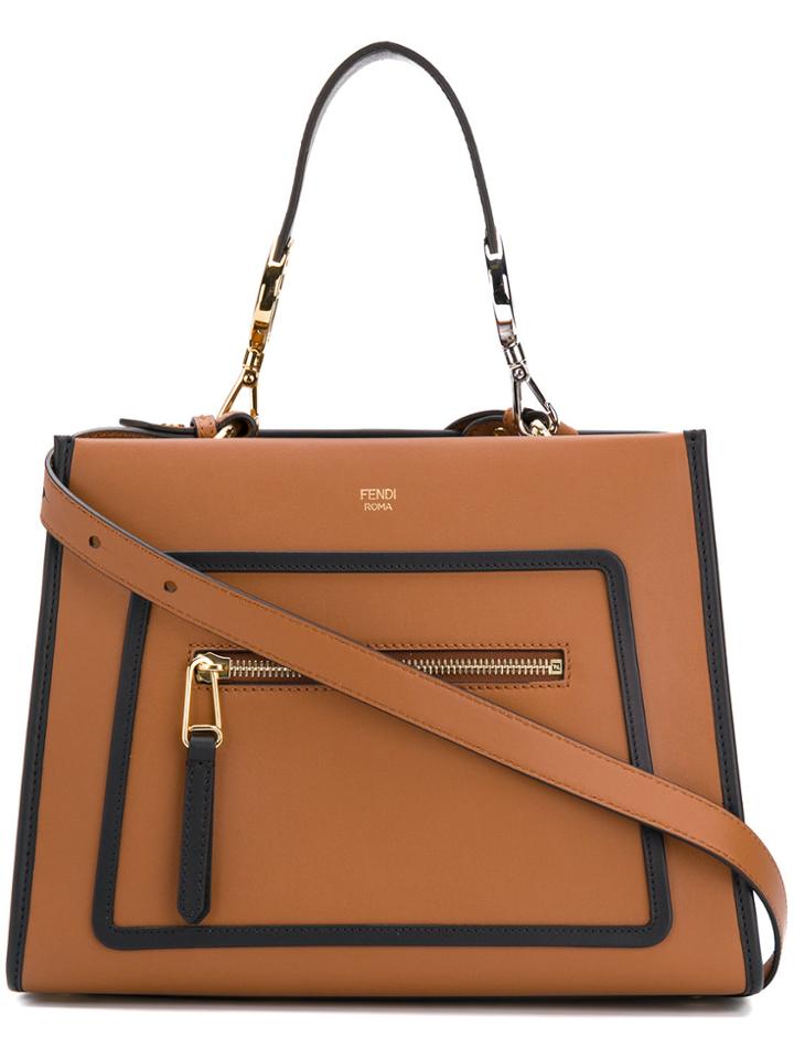 Fendi Runaway Tote - Brown