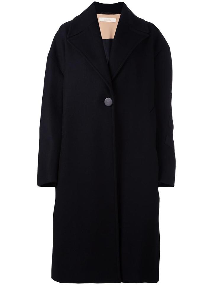 Ssheena Oversize Coat, Women's, Size: 38, Black, Polyamide/viscose/wool