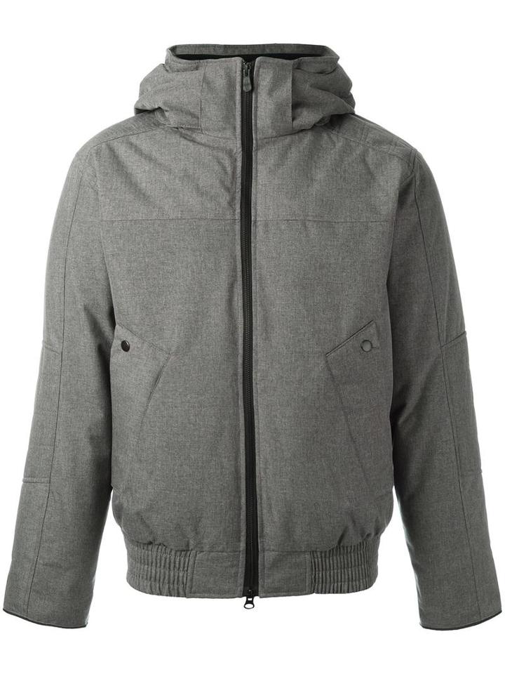 Canada Goose Hooded Padded Jacket, Men's, Size: Small, Grey, Polyester/feather Down