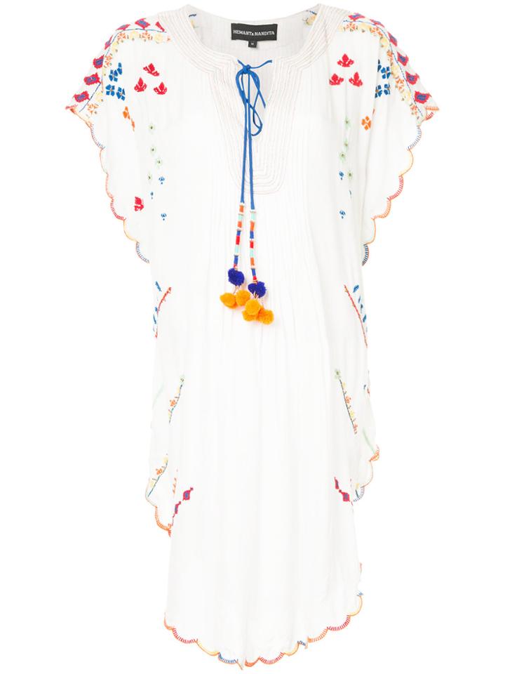 Hemant And Nandita Tassel Tunic - White