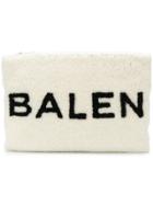 Balenciaga Shearling Pouch - White