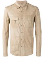 Desa 1972 Buttoned Shirt, Men's, Size: 50, Nude/neutrals, Leather