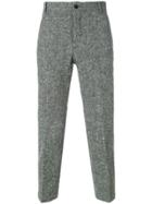Thom Browne Engineered Stripe-patch Chino Trouser - Grey