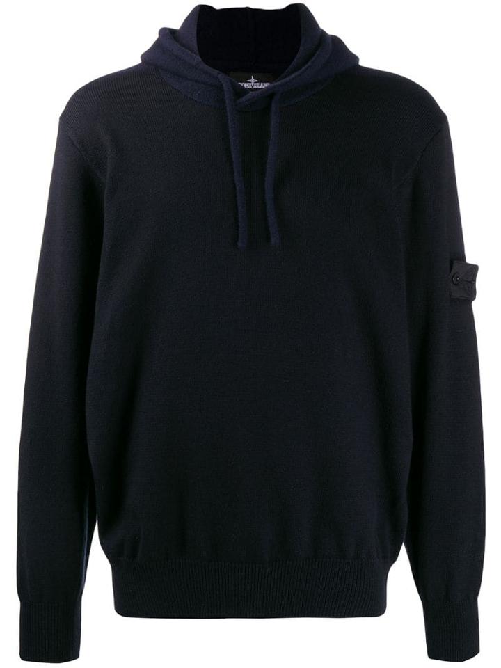 Stone Island Shadow Project Two-tone Hoodie - Blue