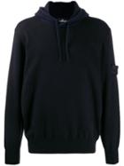 Stone Island Shadow Project Two-tone Hoodie - Blue