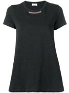 Brunello Cucinelli Gold-tone Embellished T-shirt - Grey