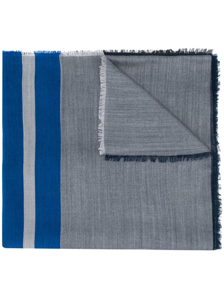 Lanvin Striped Scarf - Blue