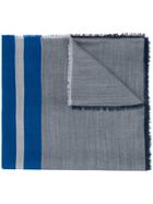 Lanvin Striped Scarf - Blue