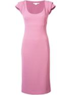 Antonio Berardi Off-centre Rear Zip Dress, Women's, Size: 42, Pink/purple, Virgin Wool