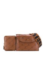 Stella Mccartney Perforated Logo Belt Bag - Brown