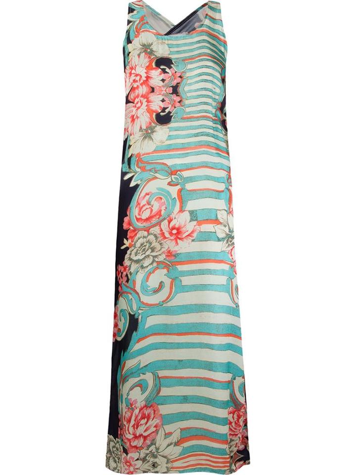 Brigitte Floral Print Long Dress