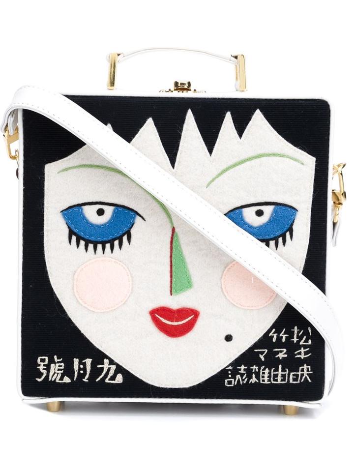 Olympia Le-tan Removable Strap Square Clutch