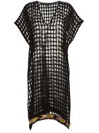 A Peace Treaty V Neck Knit Dress - Black