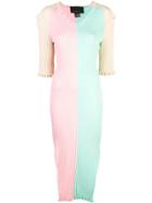 Neith Nyer Colour Block Knit Dress - Pink
