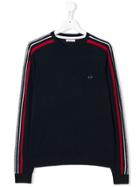 Sun 68 Kids Teen Stripe Jumper - Blue
