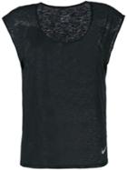 Nike - Scoop Neck Cap Sleeve T-shirt - Women - Polyester - S, Black, Polyester