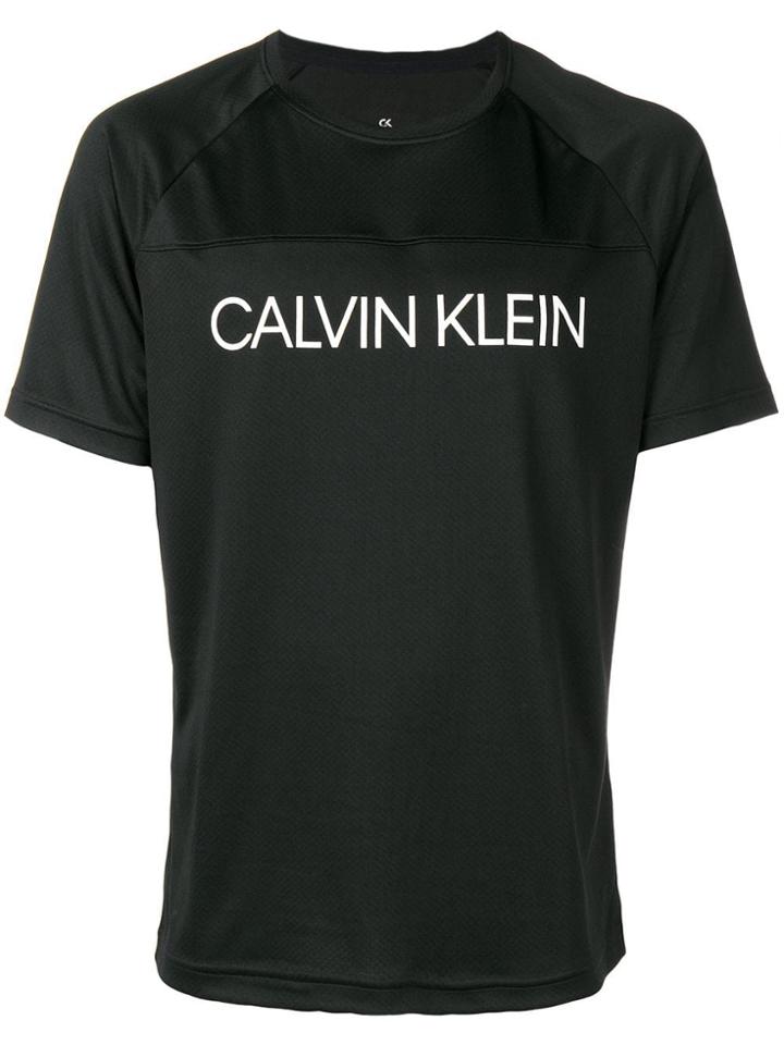 Ck Calvin Klein Logo Printed T-shirt - Black