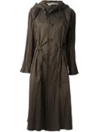 Issey Miyake Vintage Pleated Drawstring Coat, Women's, Size: Xs, Grey