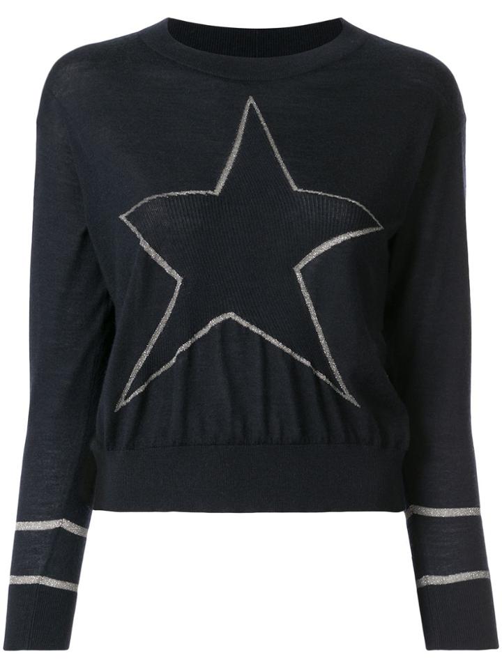 Lorena Antoniazzi Star Patch Sweater - Blue