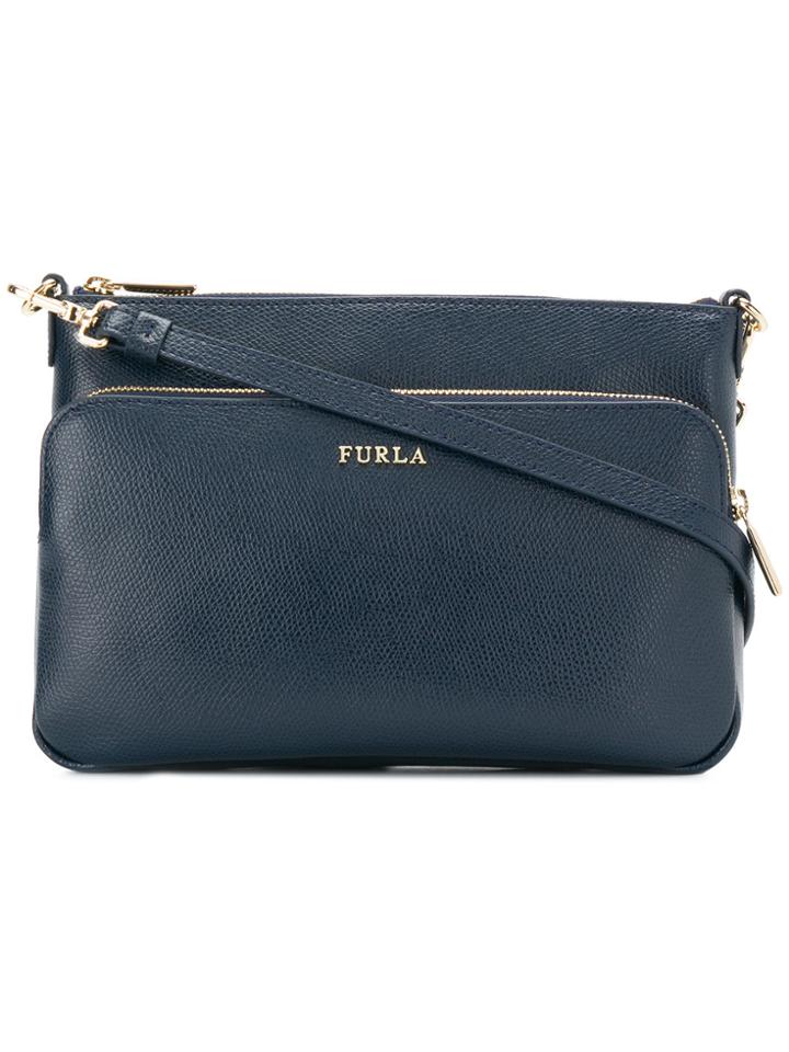 Furla Two Compartment Crossbody Bag - Blue