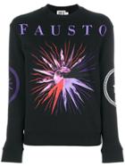 Fausto Puglisi Sun Print Logo Sweatshirt - Black