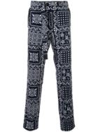 Sacai All-over Print Trousers - Blue