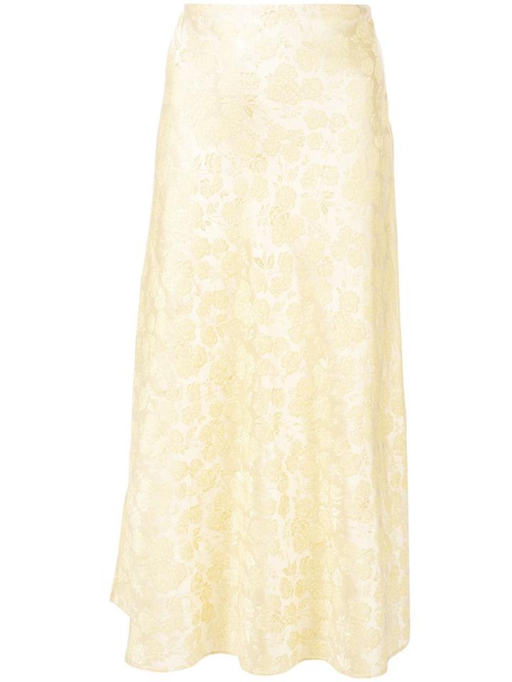 Markarian Embroidered Daisy Skirt - Yellow