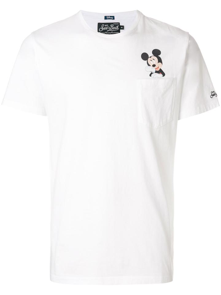 Mc2 Saint Barth Mickey Mouse Print T-shirt - White