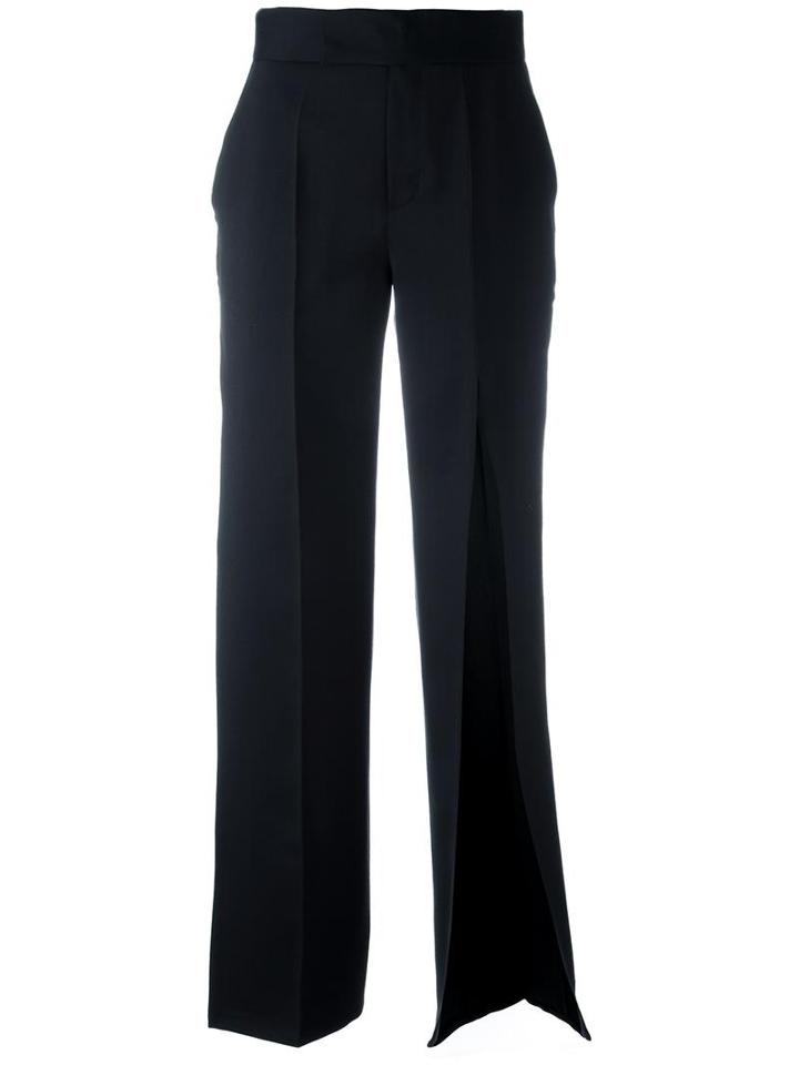 Ports 1961 Slash Detail Classic Trousers, Women's, Size: 44, Black, Silk/cotton/wool