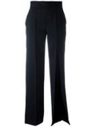 Ports 1961 Slash Detail Classic Trousers, Women's, Size: 44, Black, Silk/cotton/wool