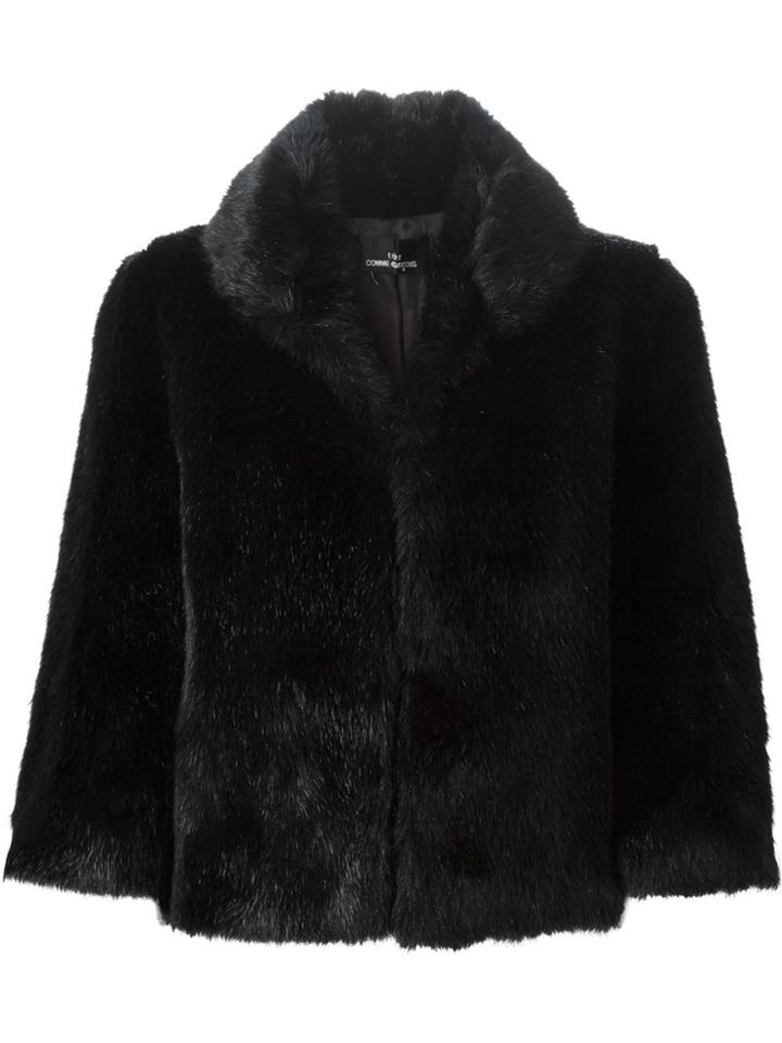 Comme Des Garçons Vintage Faux Fur Jacket - Black