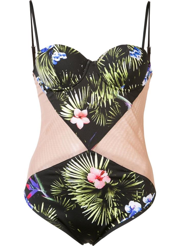 Fleur Du Mal Cupped Cut-out One-piece - Black