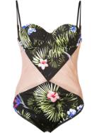Fleur Du Mal Cupped Cut-out One-piece - Black