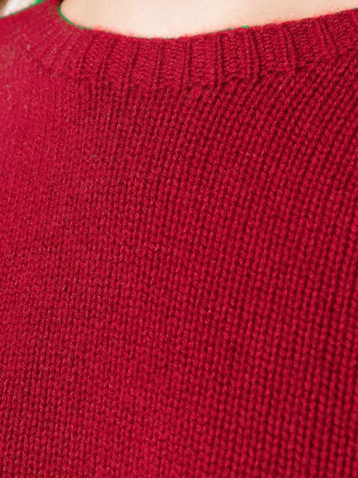 's Max Mara Round Neck Jumper - Red