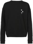 The Elder Statesman Embroidered Sweatshirt - Black