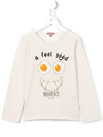 Emile Et Ida Feel Good Print T-shirt, Boy's, Size: 10 Yrs, White
