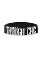 Moschino Black Though Chic Leather Belt