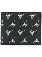 Giuseppe Zanotti Design Logo Printed Billfold Wallet - Black