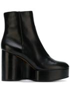 Clergerie Clergerie 307426 1111 Black Gold Leather/fur/exotic