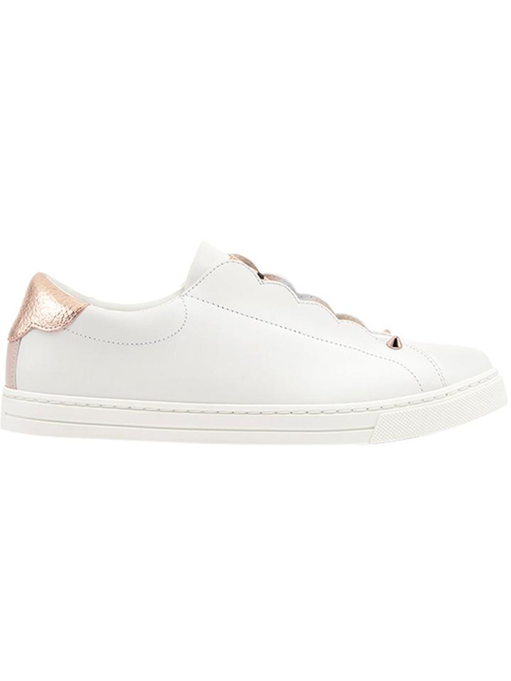 Fendi Logo Slip-on Sneakers - White