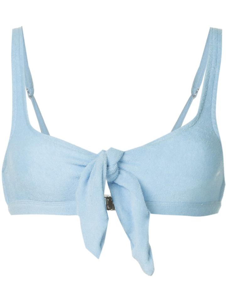 Suboo Bow Front Bikini Top - Blue
