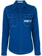 Givenchy Logo Embroidered Shirt - Blue