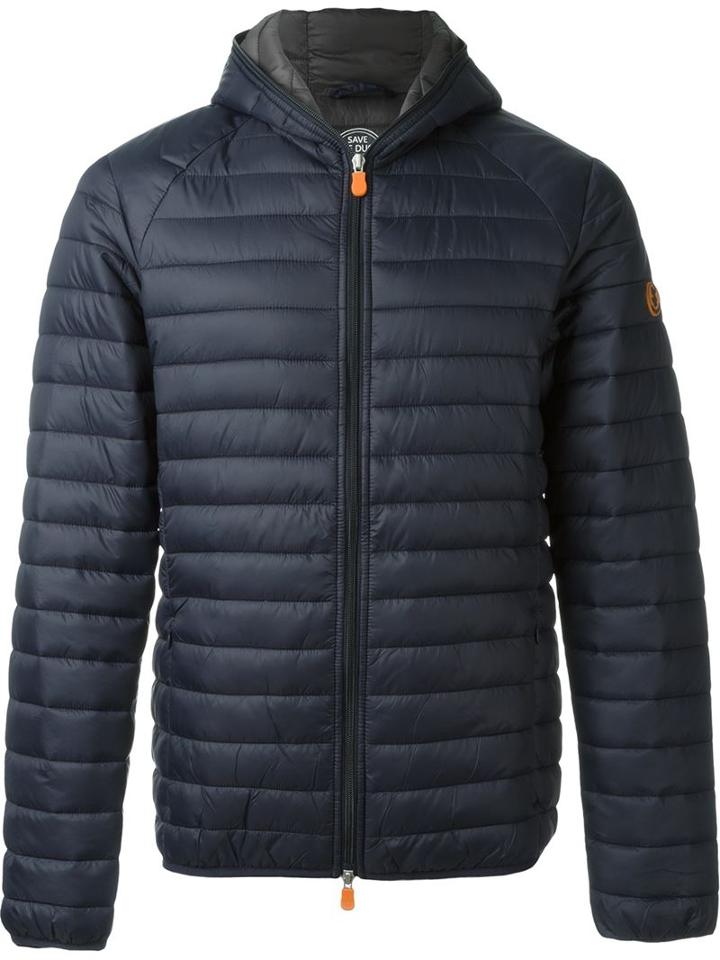 Save The Duck Hooded Puffer Jacket, Men's, Size: Xl, Blue, Nylon/polyester